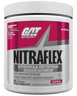GAT Clinically Tested Nitraflex, Testosterone Enhancing Pre Workout