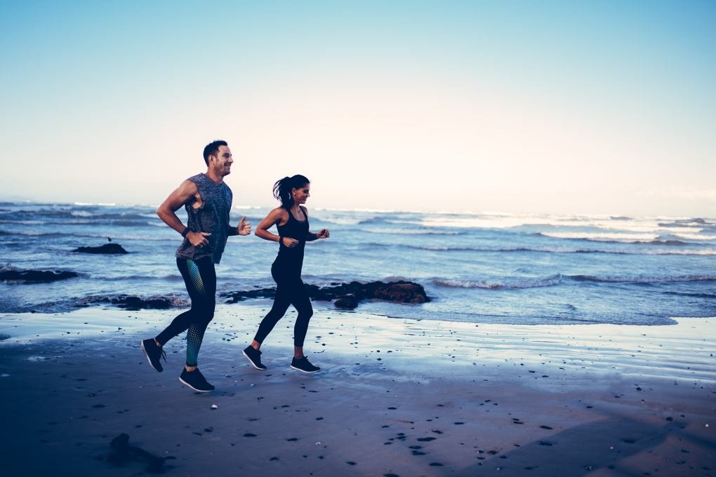 men women jogging exercise