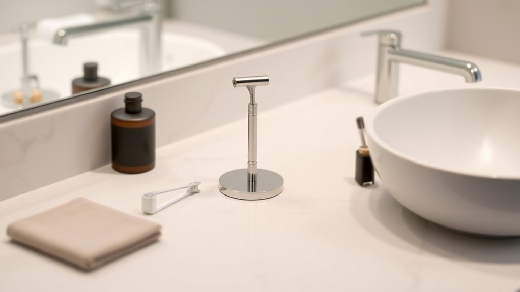 stylish and functional shaving stands